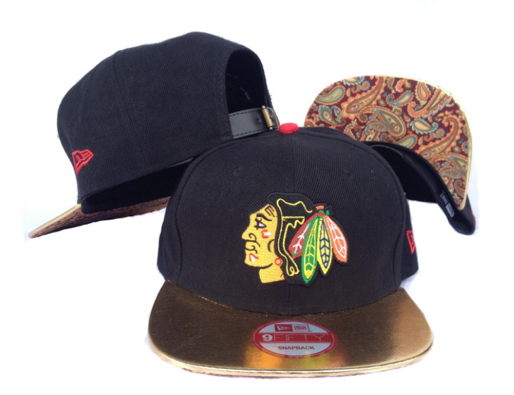 NHL Chicago Blackhawks NE Strapback Hat #04